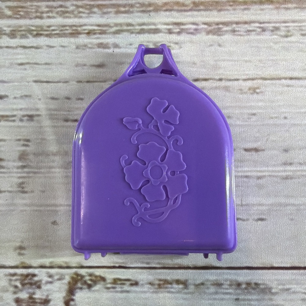 Vintage 1979 Mattel Flower Secrets Purple Compact Case Toy Taiwan Barbie